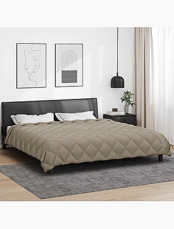 Couette d’hiver matelassée losanges microfibre - vidaxl