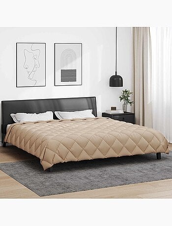 Couette d’hiver matelassée losanges microfibre - vidaxl