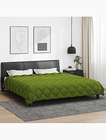 Couette d’hiver matelassée losanges microfibre - vidaxl