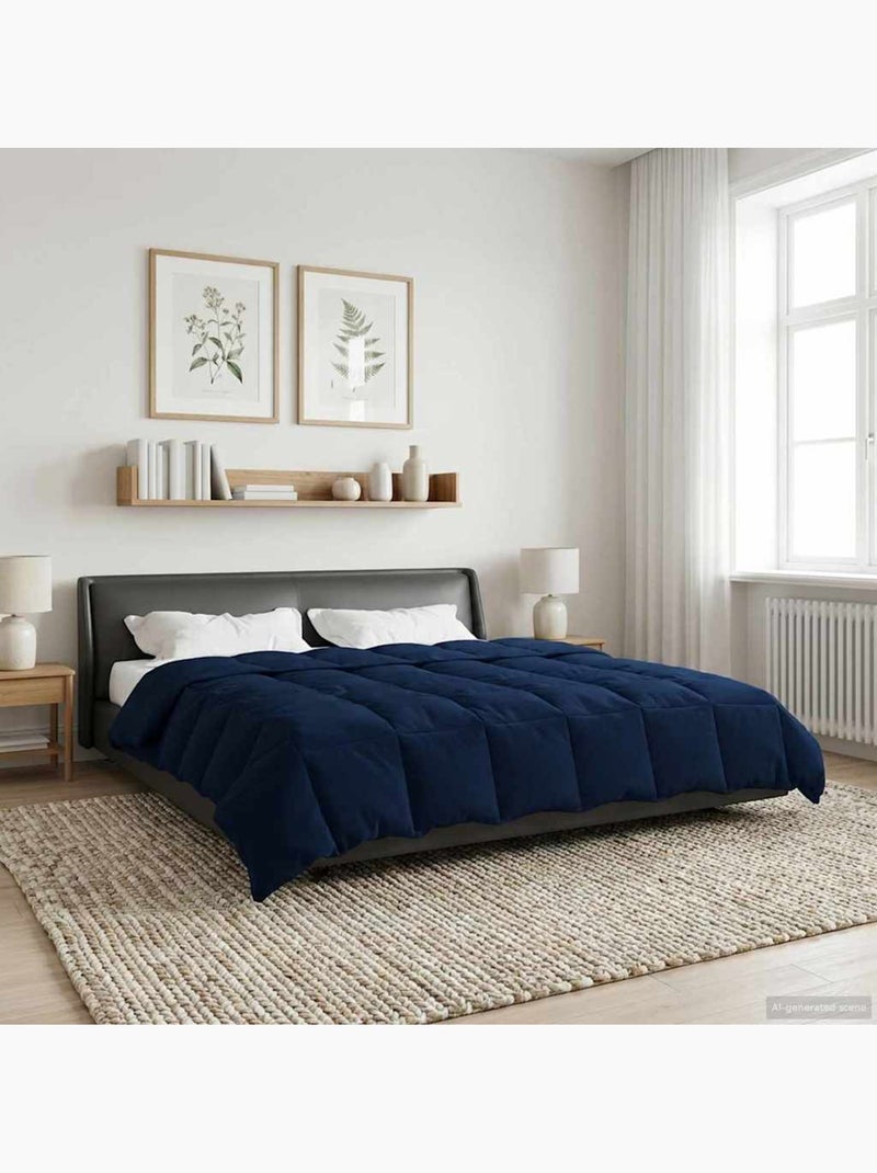 Couette d’hiver matelassée microfibre - vidaxl Bleu - Kiabi