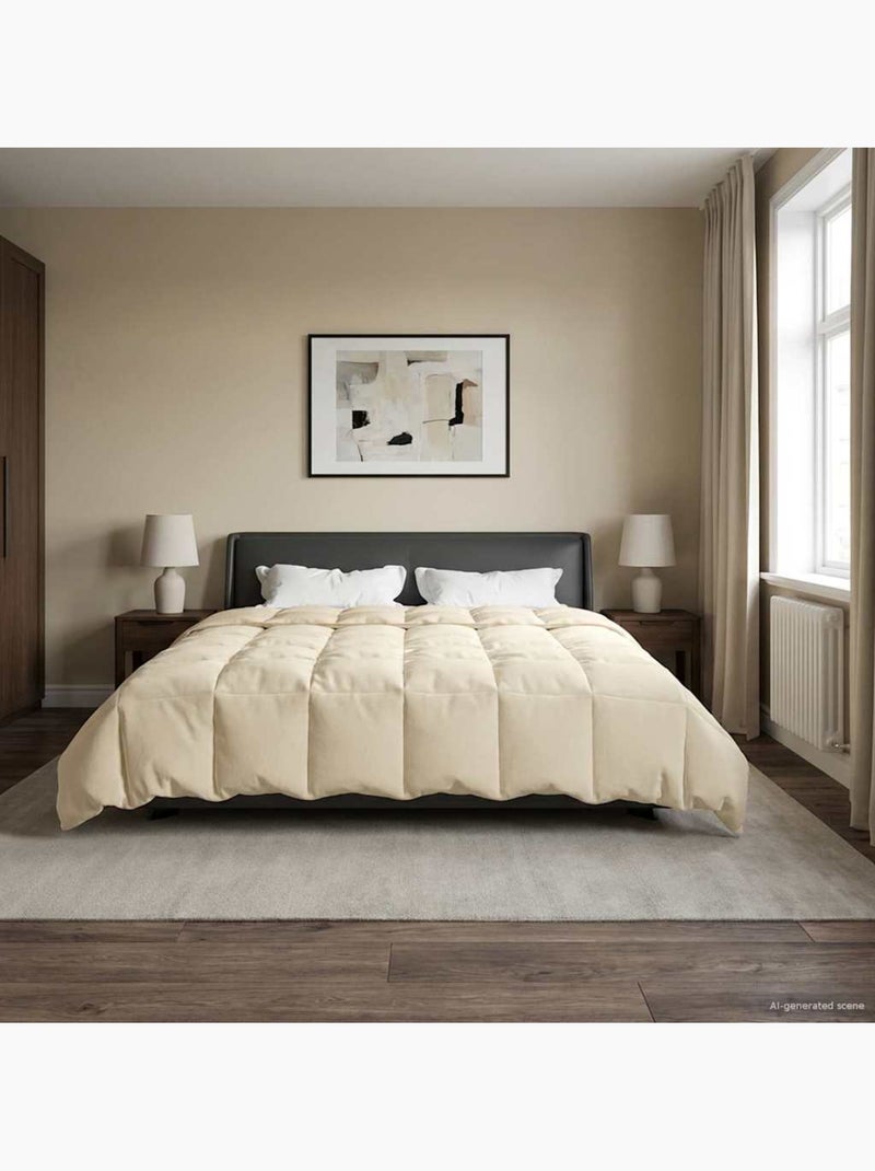 Couette d’hiver matelassée microfibre - vidaxl Crème - Kiabi