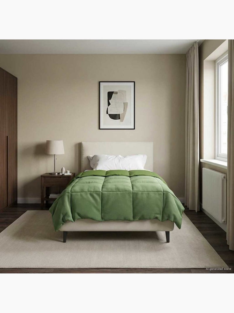 Couette d’hiver matelassée microfibre - vidaxl Vert - Kiabi