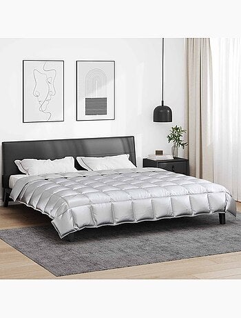 Couette d’hiver matelassée microfibre et satin - vidaxl
