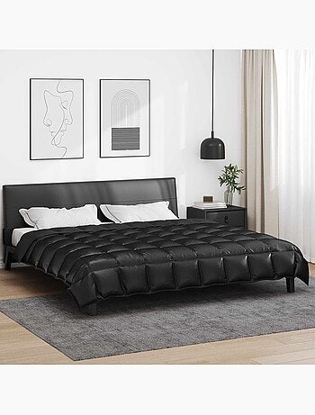 Couette d’hiver matelassée microfibre et satin - vidaxl