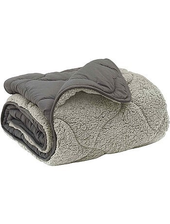 Couette d’hiver réversible matelassée effet doudoune - vidaxl