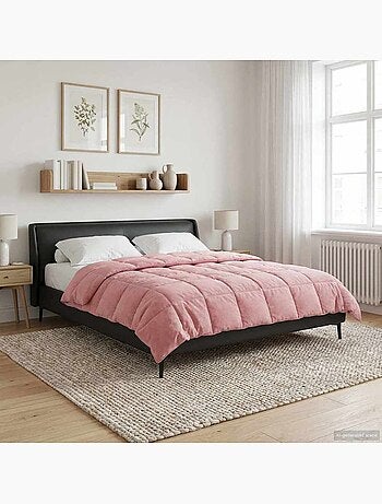 Couette d’hiver réversible matelassée effet doudoune - vidaxl