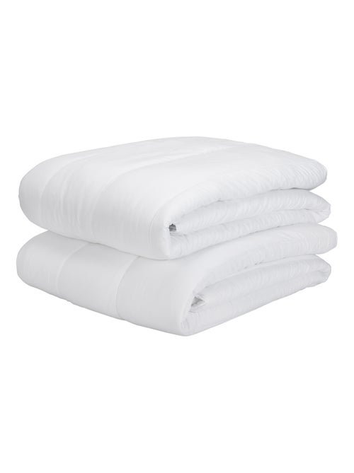 Couette double microfibre, 4 Saisons antiallergique 300gr + 150gr - Kiabi