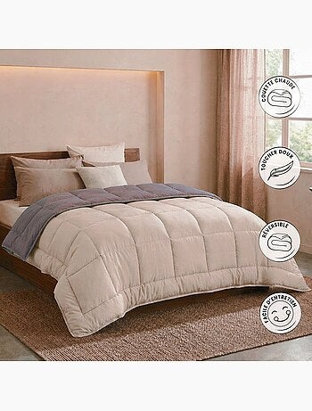 Couette d'?t? en microfibre bicolore