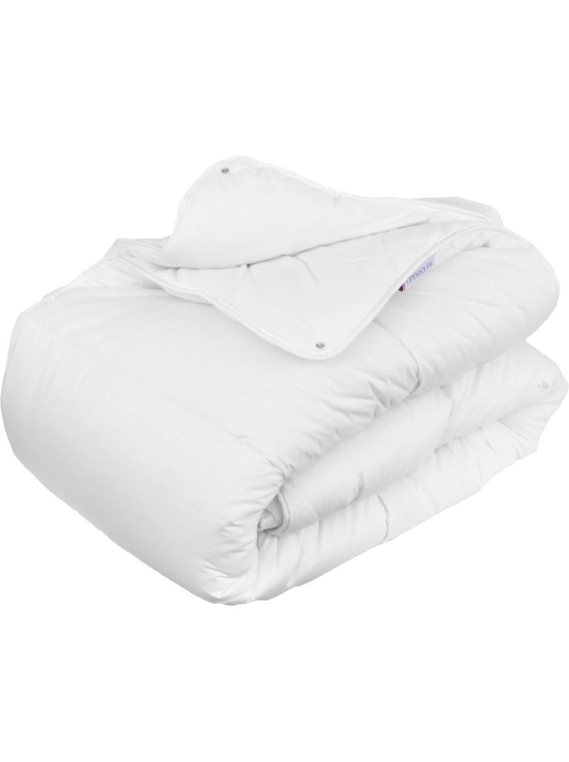 Couette ELSA garnissage fibre polyester 4 saisons 200 + 300 g/m2 Blanc - Kiabi
