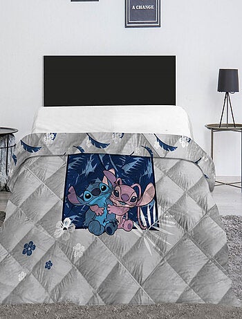 Couette Enfant Lilo et Stitch Disney Matelassée Imprimée Réversible Lit 2 places, ANGEL