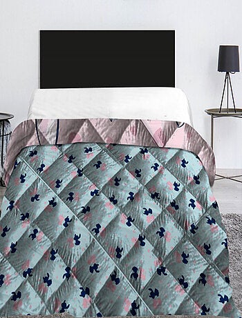 Couette Enfant Stitch, Matelassée Imprimée Réversible Lit 2 places, HEART