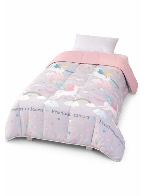 Couette Enfant tempérée Ninon / Uni vieux rose - 1 personne 140 x 200 - Kiabi