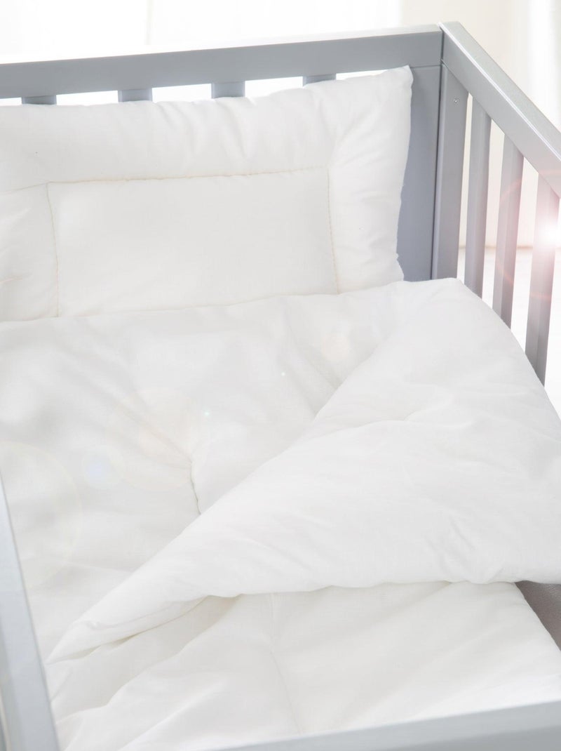 Couette et oreiller en coton pour berceau ROBA Blanc - Kiabi