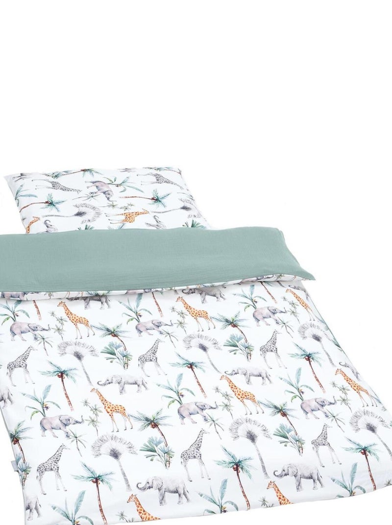 Couette et oreiller enfant - prêt à dormir, Safari Multicolore - Kiabi