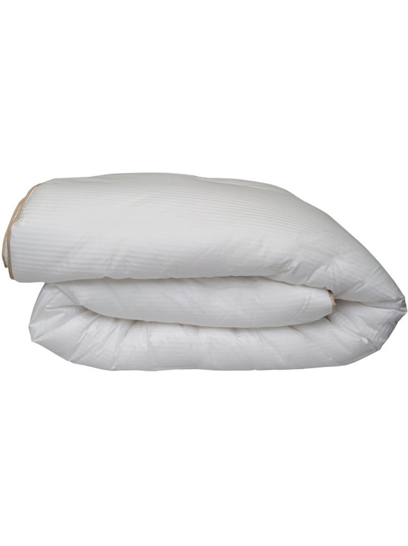 Couette "Fjord Grand Hotel" Chaude Satin de coton rayé Lestra - Blanc - Kiabi