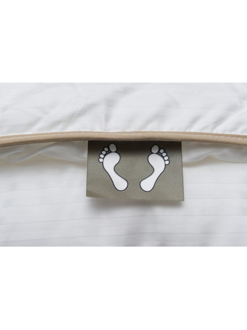 Couette "Fjord Grand Hotel" Chaude Satin de coton rayé Lestra - Blanc - Kiabi