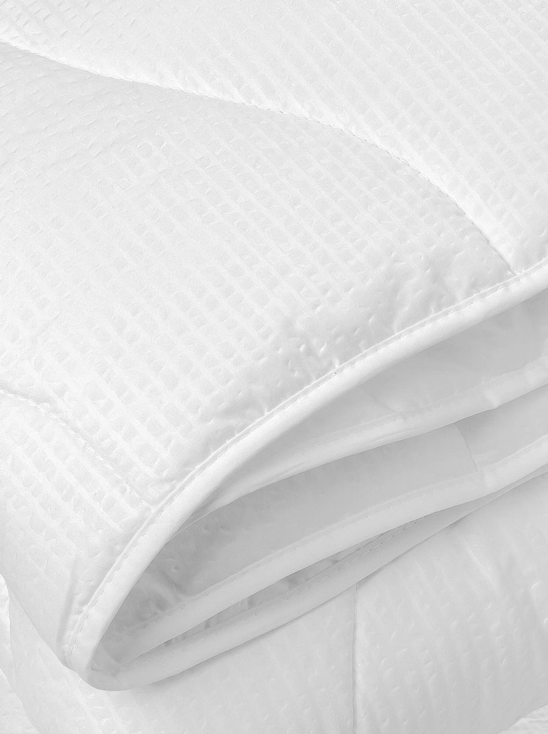 Couette hiver avec microduvet aspect gaufré 450 gr Blanc - Kiabi