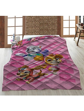 Couette Imprimée - La Pat'Patrouille Everest , Stella et Liberty Rose - 140x200 cm