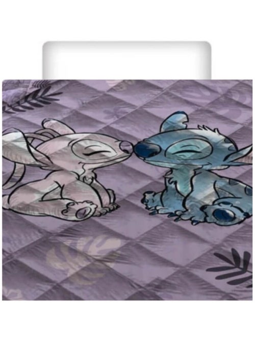 Couette Imprimée - Stitch & Angel (Lilo & Stitch) Violet 140x200 cm - Kiabi