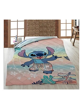 Couette Imprimée - Stitch avec une vague (Lilo & Stitch) Multicolors Pastel 140x200 cm