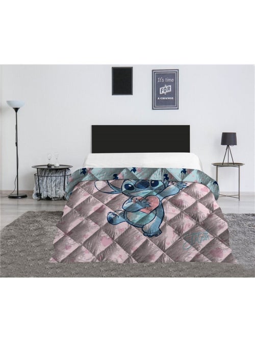 Couette Imprimée - Stitch (Lilo & Stitch) Rose - 240x220 cm - Kiabi