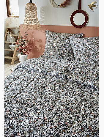 Couette imprimée + 2 taies d’oreiller 60 x 60 cm – Coton imprimé MALIA