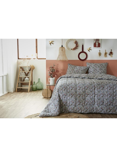Couette imprimée + 2 taies d’oreiller 60 x 60 cm – Coton imprimé MALIA - Kiabi