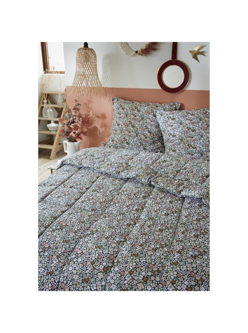 Couette imprimée + 2 taies d’oreiller 60 x 60 cm – Coton imprimé MALIA - Kiabi