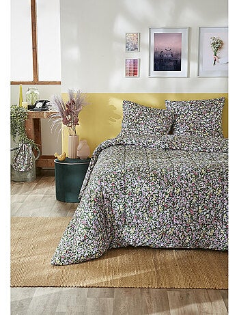 Couette imprimée + 2 taies d’oreiller 60 x 60 cm – Coton Imprimé – Myosotis