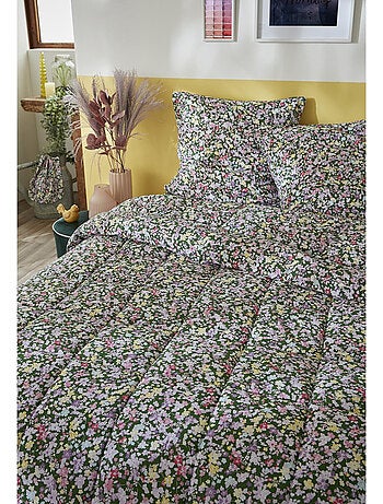 Couette imprimée + 2 taies d’oreiller 60 x 60 cm – Coton Imprimé – Myosotis