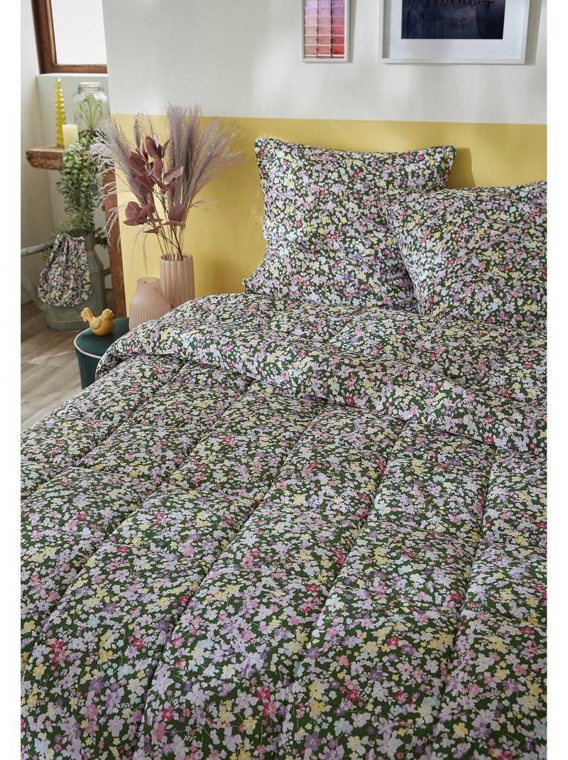 Couette imprimée + 2 taies d’oreiller 60 x 60 cm – Coton Imprimé – Myosotis Multicolore - Kiabi