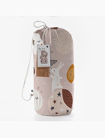 Couette imprimée + 2 taies d'oreiller coton imprimé sky dream