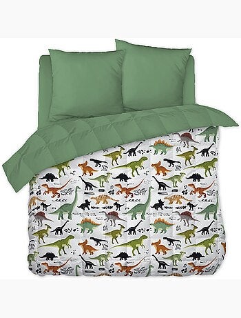 Couette imprimee 240 x 260 cm Dinosaure