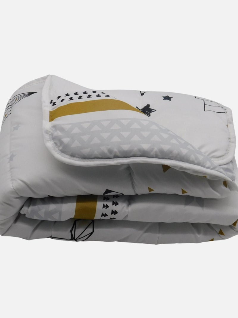 Couette imprimée bébé Blanc Noir - Kiabi