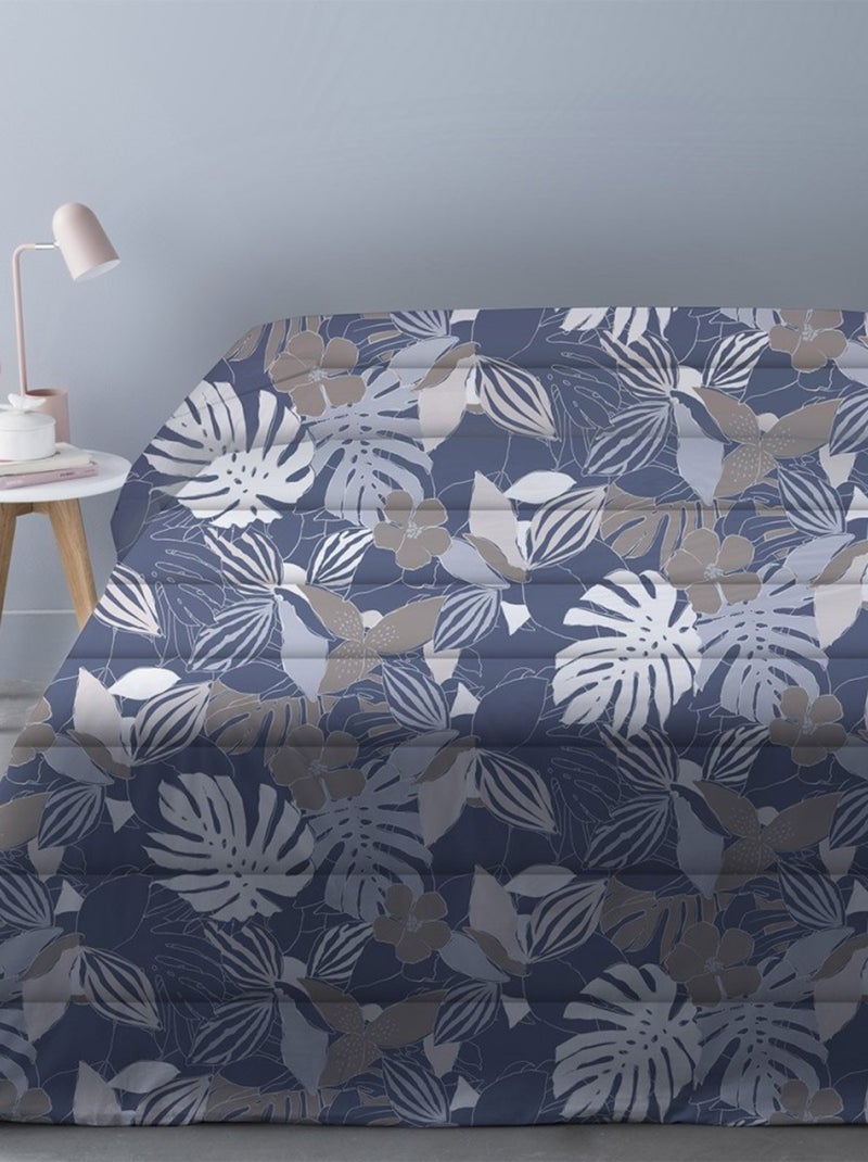 Couette imprimée  cm 450 gr Chika bleu Bleu - Kiabi