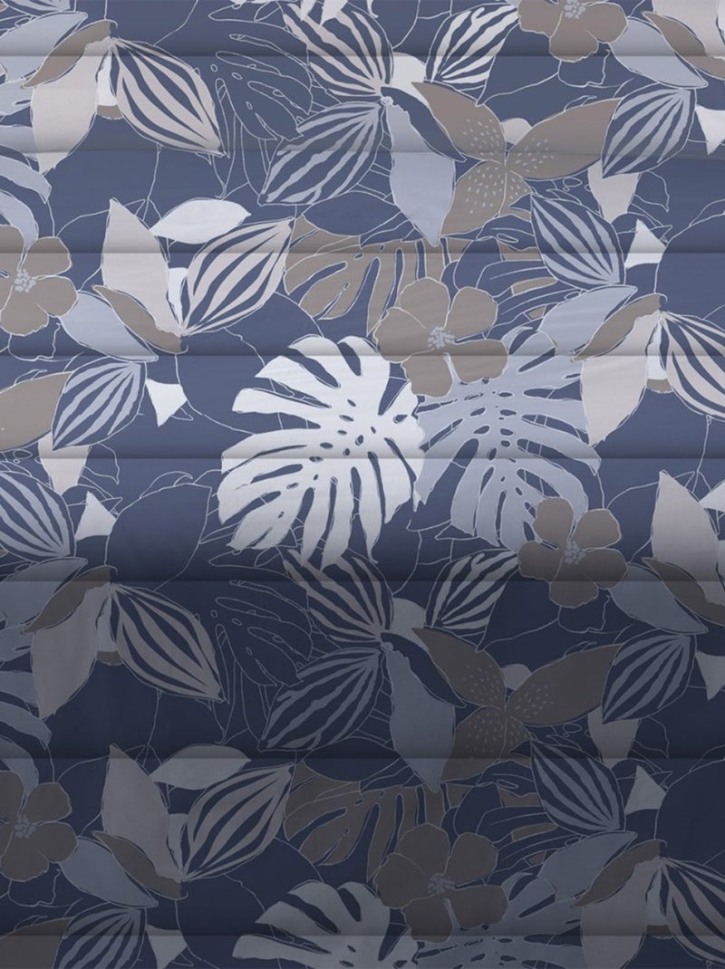 Couette imprimée  cm 450 gr Chika bleu Bleu - Kiabi