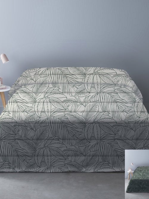 Couette imprimée  cm Monti vert 450 gr - Kiabi
