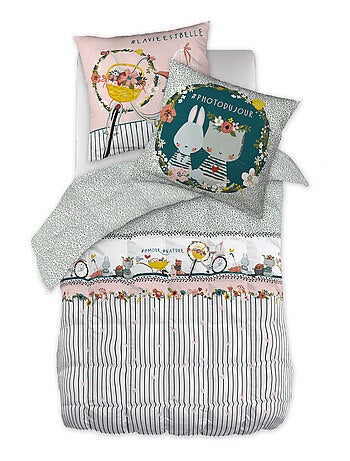 Couette imprimée Coton Jardinage