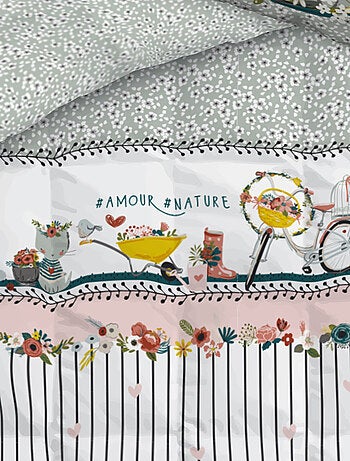 Couette imprimée Coton Jardinage