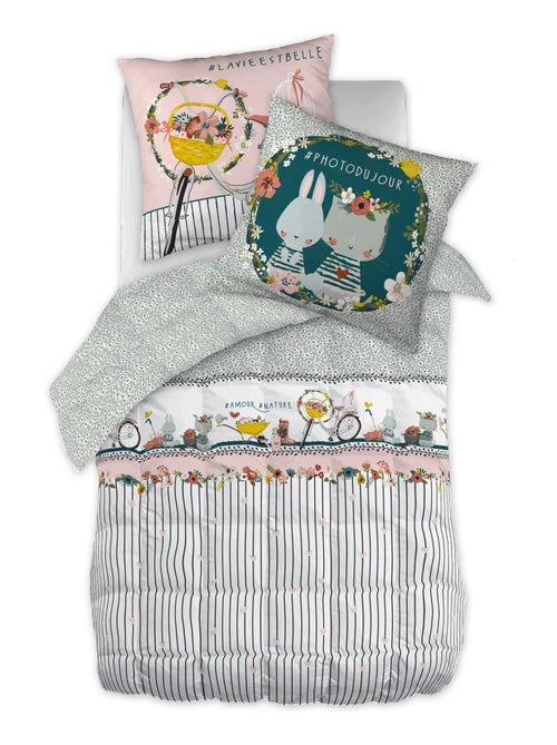 Couette imprimée Coton Jardinage - Kiabi