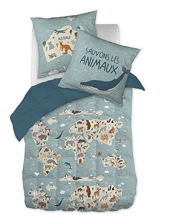 Couette imprimée Coton Map