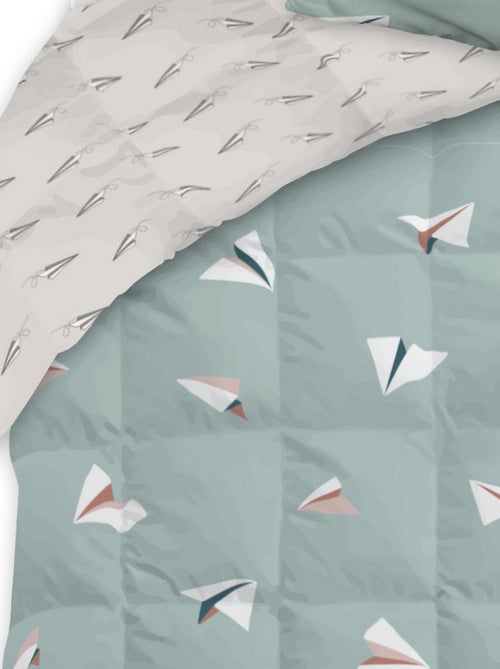 Couette imprimée Coton Petits Papiers - Kiabi