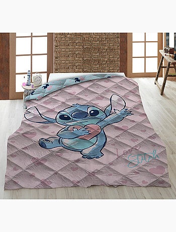 Couette Imprimée Disney Stitch 140x200cm – Garnissage 250gr – 100% Polyester – Licence Officielle