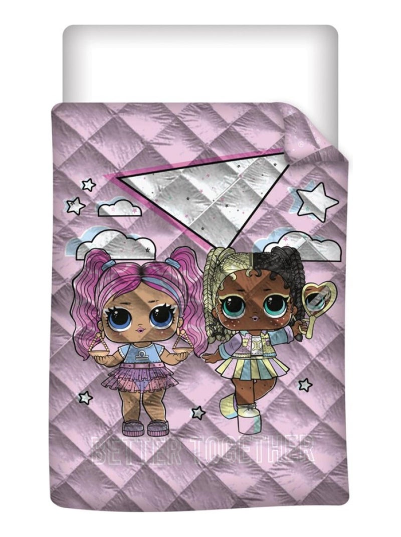 Couette imprimée enfant LOL Surprise Rose - Kiabi