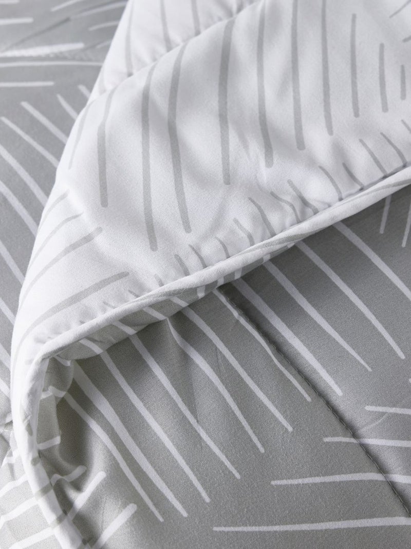 Couette imprimée gris/blanc - Kiabi