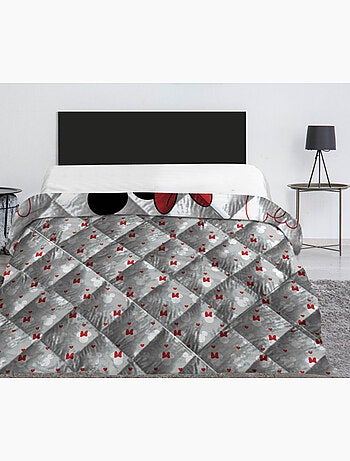 Couette imprimée réversible 240x220 Mickey et Minnie Mouse