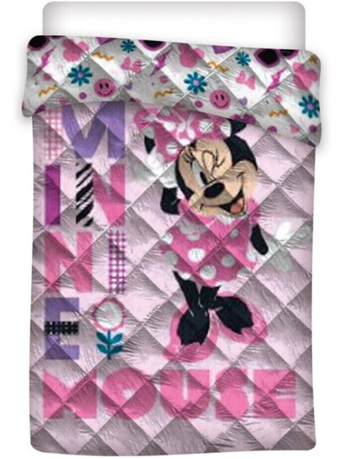 Couette imprimée réversible Minnie Mouse Disney - 140 cm x 200 cm - Kiabi
