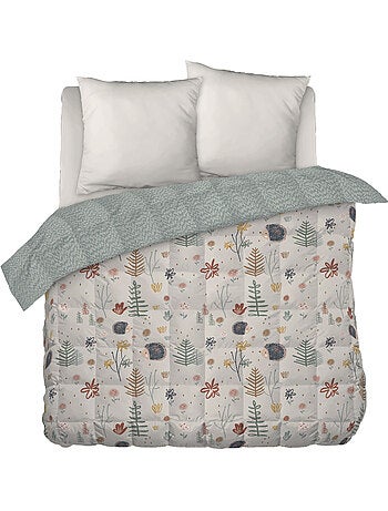 Couette imprimée tempérée - + 2 taies assorties - Hérisson Polisson