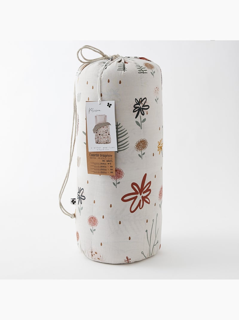 Couette imprimée tempérée - + 2 taies assorties - Hérisson Polisson Beige - Kiabi