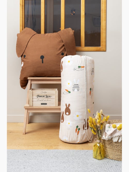 Couette imprimée tempérée - + 2 taies assorties - Lapin Pompon - Kiabi